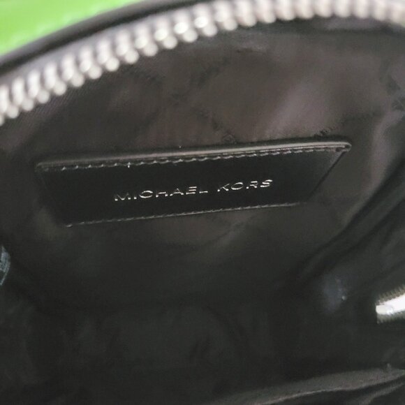 Michael Kors Cooper Medium Sling Pack Messenger Bag Jungle Green MK Ombre - Picture 7 of 7